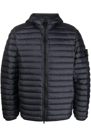 Stone Island Compass-patch padded short jacket