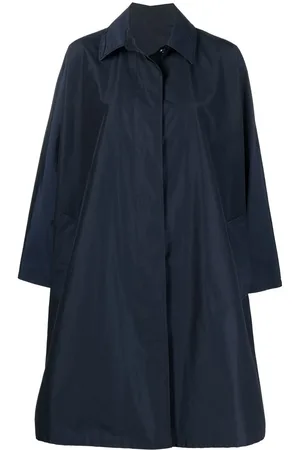 YVES SALOMON Concealed-front fastening coat