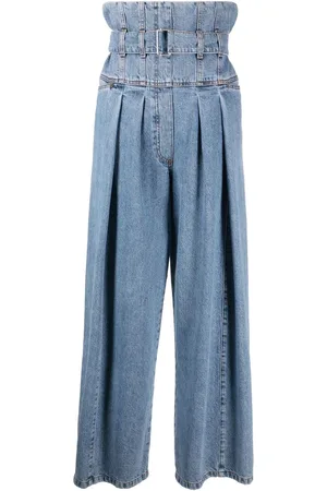 Serafini High-waisted wide-leg jeans