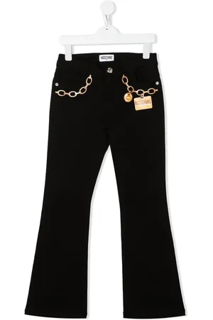 Moschino Chain-link print detail trousers