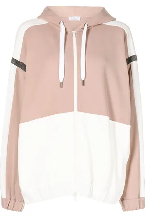 Brunello Cucinelli Color-block zip-up hoodie