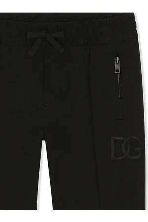 Dolce & Gabbana Logo-patch gabardine track pants