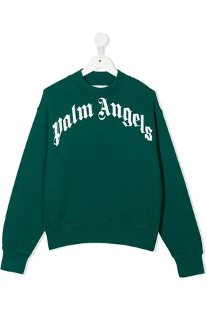 Palm Angels Logo-print long-sleeve sweatshirt