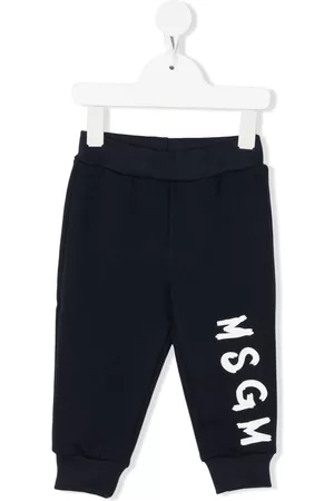 Msgm Logo-print cotton track pants
