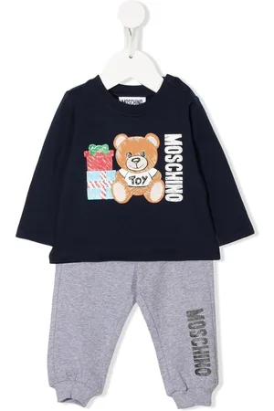 Moschino Teddy-print tracksuit set