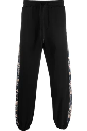VERSACE Floral-stripe track pants
