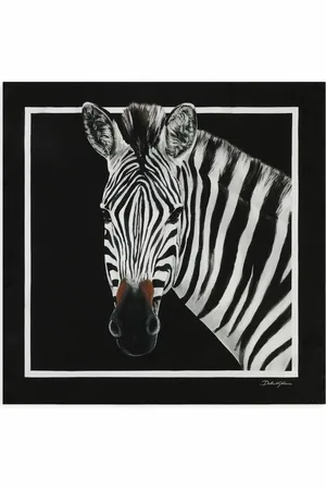 Dolce & Gabbana Zebra-print twill scarf