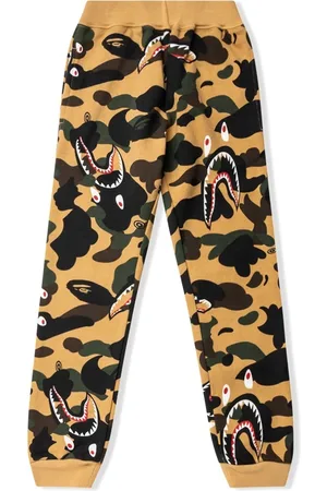 Bape camo hot sale track pants