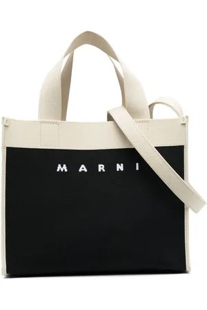 Marni Logo-jacquard canvas shoulder bag