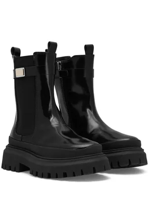 Dolce & Gabbana Logo-tag leather Chelsea boots