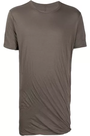 Rick Owens Gathered-detail short-sleeved T-shirt
