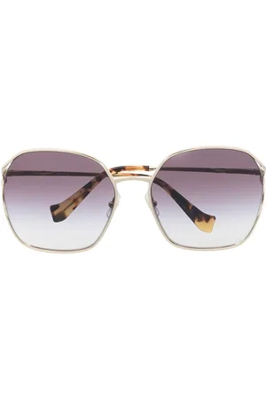 Miu Miu Oversized-frame gradient-lense sunglasses