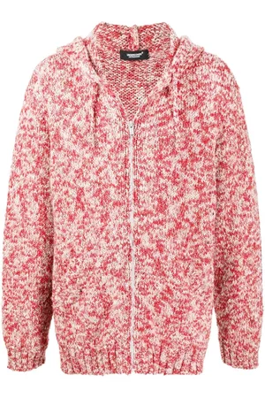 UNDERCOVER Mélange-effect knitted hoodie
