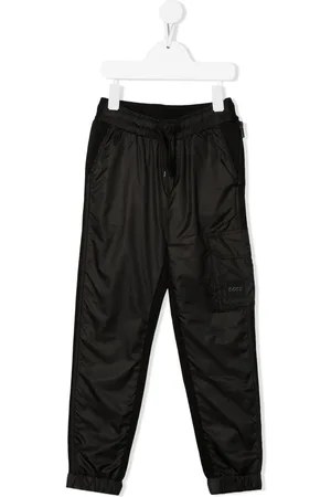 HUGO BOSS Logo-patch drawstring track pants