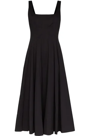 Staud Wells pleated midi dress