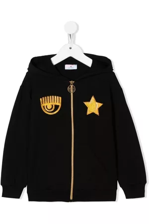 Chiara Ferragni Logo patch zip-up hoodie