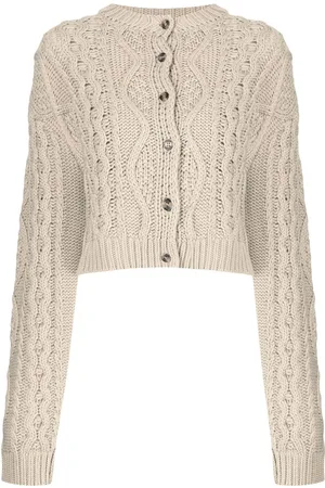 Rokh Cable-knit bralette and cardigan set