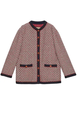 Gucci Women Jackets - Long-sleeved tweed jacket