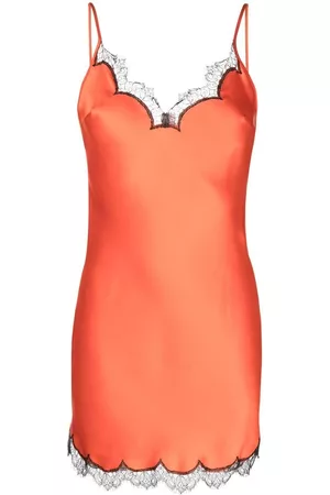 Gilda & Pearl Lace-trim slip dress