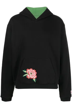 Kenzo Embroidered-motif cotton hoodie