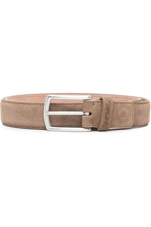 Ermenegildo Zegna FREE-SIZE TRIPLE STITCH BUCKLE BELT