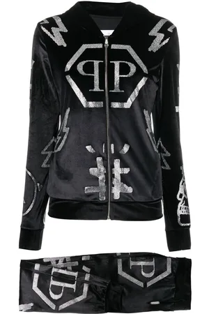 Philipp Plein Logo-studded hoodie tracksuit