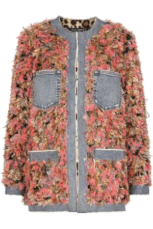Dolce & Gabbana Fur-effect jacquard jacket