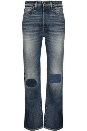 R13 High-waisted slim-cut jeans