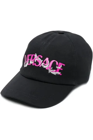 VERSACE Logo-print detail baseball cap