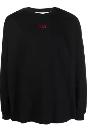 GCDS Long-sleeved logo-print T-shirt