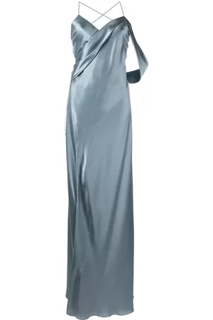 Michelle Mason Draped-panel silk gown