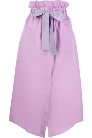 Patou Drawstring-waist midi skirt
