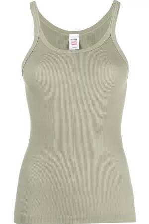 RE/DONE Ribbed-knit tank top