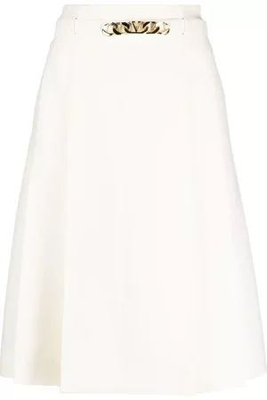 VALENTINO GARAVANI Horsebit-detail high-waisted skirt
