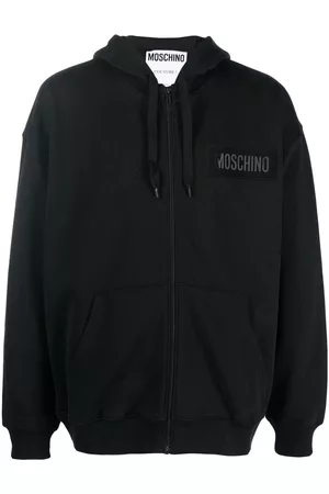 Moschino Logo-print zip-up hoodie
