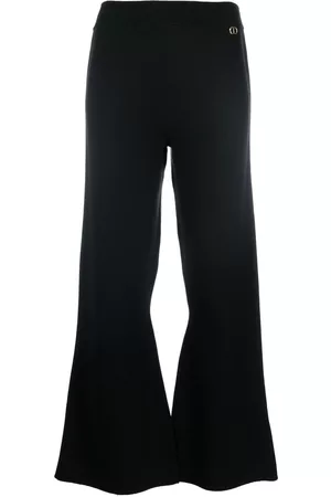 Twin-Set Knitted flared cropped trousers