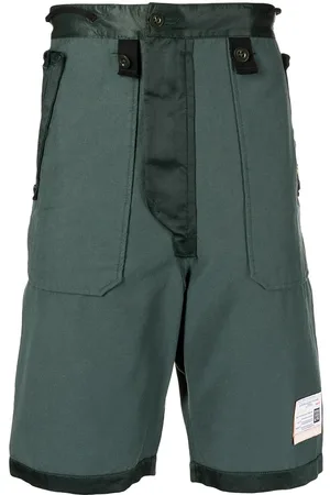 Maison Mihara Yasuhiro Logo-patch cotton-blend Bermuda shorts