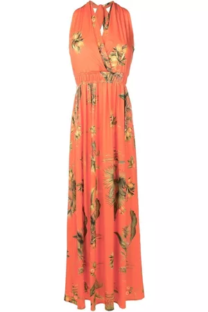 Lygia & Nanny Floral-print halterneck dress