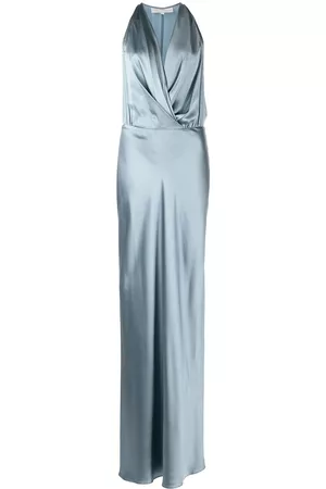 Michelle Mason Draped halterneck gown