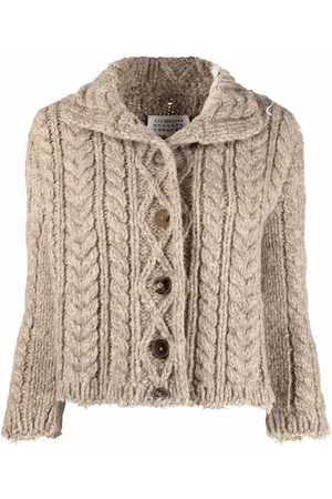 Maison Margiela Chunky-knit wool cardigan