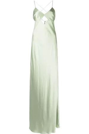 Michelle Mason Cut-out detail silk gown