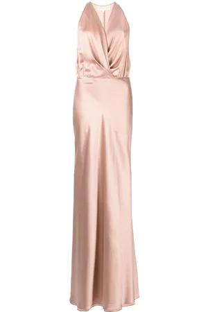Michelle Mason Draped halterneck dress