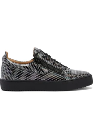 Giuseppe Zanotti Honeycomb-pattern vinyl sneakers