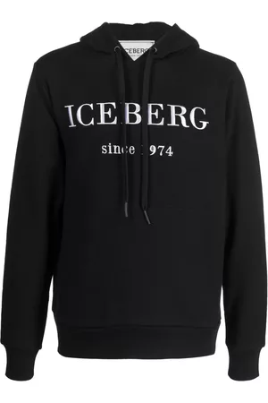 Iceberg Men Sweatshirts - Logo-embroidered hoodie