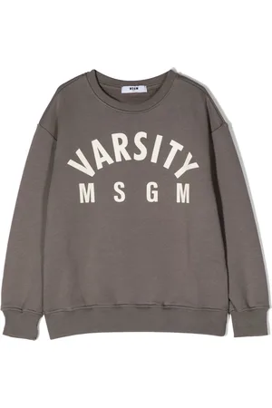 Msgm Logo-print cotton sweatshirt