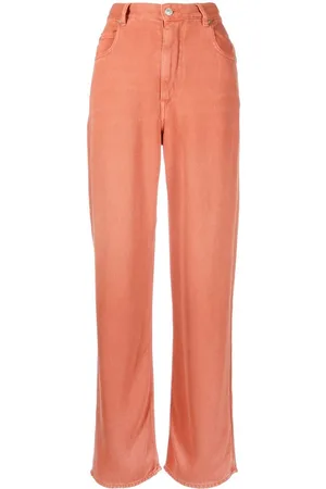 Marant Etoile High-waisted straight-leg jeans