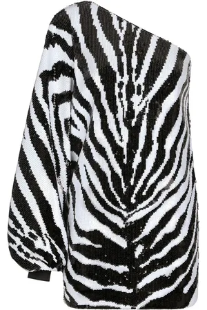 Dolce & Gabbana Zebra-print sequin-embellished mini dress