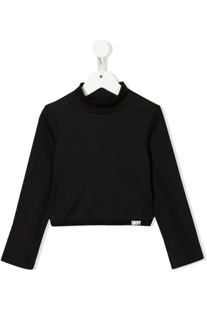 DKNY Mock-neck cropped sweatshirt