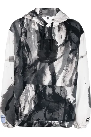 McQ Graphic-print cotton hoodie
