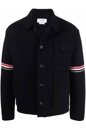Thom Browne RWB knitted cardigan